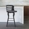 Armen Living Verne 30" Swivel Gray Faux Leather and Black Wood Bar Stool LCVRBABLGR30 - alternate 8